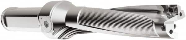 Seco - 4-1/4" Max Drill Depth, 4xD, 26.97mm Diam, Indexable Insert Drill - 2 Inserts, 1-1/4" Shank Diam, Straight Shank - Benchmark Tooling