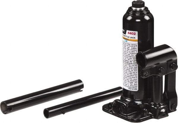 Sunex Tools - 2 Ton Capacity Bottle Jack - 7.1" to 13.6" High, 3.9" Long x 3.66" Wide Base - Benchmark Tooling