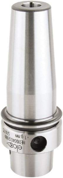 Lyndex - 0.3937" Hole Diam, HSK40E Taper Shank Shrink Fit Tool Holder & Adapter - 3.1496" Projection, 0.9449" Nose Diam, Through Coolant - Exact Industrial Supply