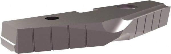 Allied Machine and Engineering - 4" Diam x 7/16" Thick, Seat Code 7, 144° Included Angle Spade Drill Insert - TiN Coated, Cobalt, Grade Super Cobalt, Series T-A - Benchmark Tooling