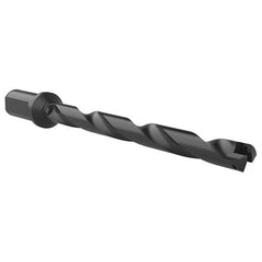 Allied Machine and Engineering - 45/64" to 15/16" Diam 8-5/8" Max Depth Helical Flute Spade Drill - Benchmark Tooling