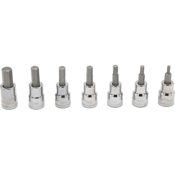 Crescent - Hex & Torx Bit Socket Sets Type: Hex Bit Socket Set Drive Size: 3/8 - Benchmark Tooling