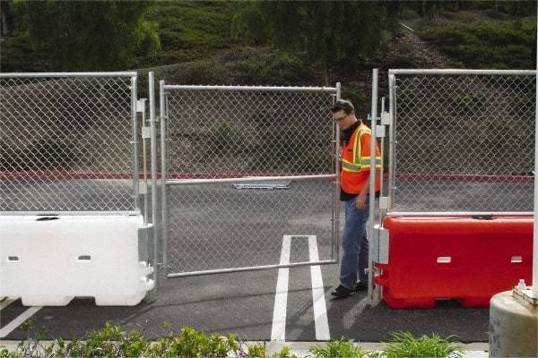 VizCon - 72" High x 6' Long x 72" Wide Barrier Gate Panel - Galvanized Finish, Silver, Use with 45032-O, 45032-W - Benchmark Tooling