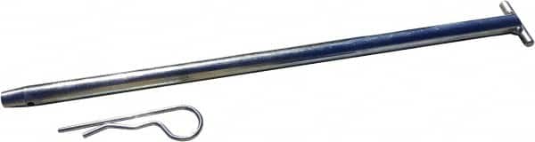 VizCon - 72" High x 6' Long x 1-1/2" Wide Barrier Connector Pin - Galvanized Finish, Silver, Use with 45032-O, 45032-W - Benchmark Tooling