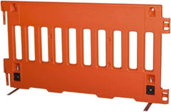 VizCon - 38" High x 6' Max Width Barrier - Polyethylene, Orange - Benchmark Tooling