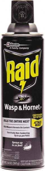 Raid - Pack of (12) 14-oz Aerosol Cans Bee, Hornet, Yellow Jacket, Mud Dauber & Paper Wasp Killer - Benchmark Tooling