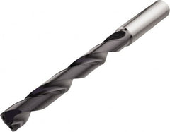 Seco - 5.5mm 140° Solid Carbide Jobber Drill - TiAlN Finish, Right Hand Cut, Spiral Flute, Straight Shank, 94mm OAL, Cone Relief Point - Benchmark Tooling