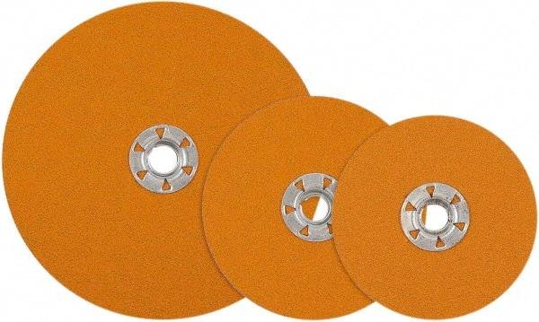 WALTER Surface Technologies - 7" Diam 5/8-11 Threaded Hole 80 Grit Fiber Disc - Aluminum Oxide, 8,600 Max RPM - Benchmark Tooling