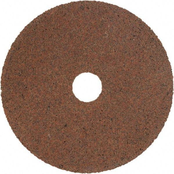 WALTER Surface Technologies - 6" Diam, 1/4" Face Width, 7/8" Center Hole, Coarse Grade, Zirconium Deburring Wheel - Unitized, Medium/Hard Grade, 8,000 RPM - Benchmark Tooling