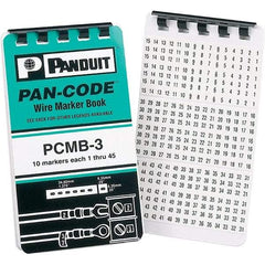 Panduit - Wire Marker Books & Pens Wire Marker Type: Book Ink Color: Black - Benchmark Tooling