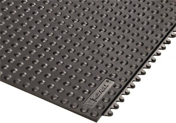 Notrax - 3' Long x 3' Wide x 5/8" Thick, Anti-Fatigue Modular Matting Tiles - 4 Interlocking Sides, Black, For Dry Areas, Series 460 - Benchmark Tooling