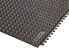Notrax - 3' Long x 3' Wide x 5/8" Thick, Anti-Fatigue Modular Matting Tiles - 4 Interlocking Sides, Black, For Dry Areas, Series 460 - Benchmark Tooling