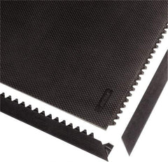 Notrax - 3' Long x 2" Wide x 1/2" Thick, Anti-Fatigue Modular Matting Tiles - Male, 4 Interlocking Sides, Black, For Dry Areas, Series 041 - Benchmark Tooling