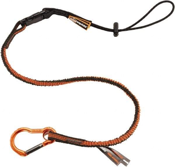 Ergodyne - 70" Tool Lanyard - Carabiner Connection, Orange - Benchmark Tooling