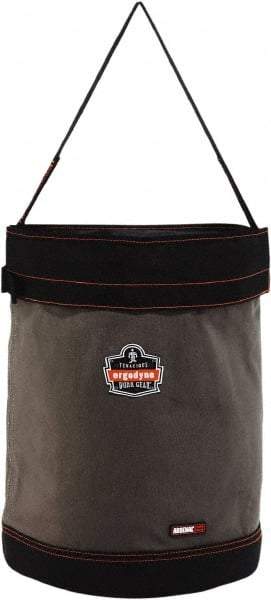 Ergodyne - 1 Pocket Gray & Black Canvas Tool Bucket - 16" Wide x 16" Deep x 20" High - Benchmark Tooling