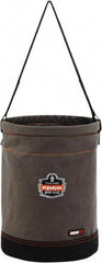 Ergodyne - 1 Pocket Gray Canvas Tool Bucket - 12-1/2" Wide x 12-1/2" Deep x 17" High - Benchmark Tooling