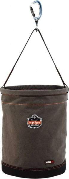 Ergodyne - 1 Pocket Gray Canvas Tool Bucket - 16" Wide x 16" Deep x 20" High - Benchmark Tooling