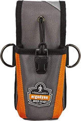 Ergodyne - Radio Holster with 1 Pocket - Ballistic Polyester, Gray - Benchmark Tooling