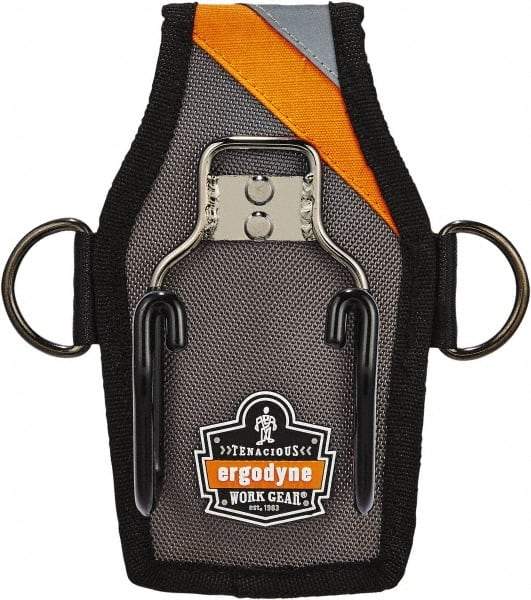 Ergodyne - Hammer Holster with 1 Pocket - Ballistic Polyester, Gray - Benchmark Tooling