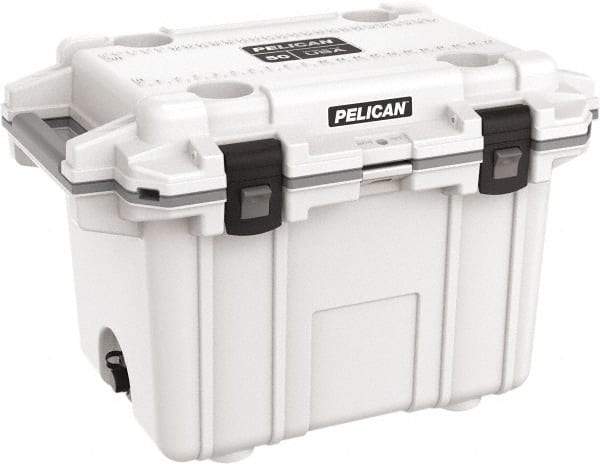 Pelican Products, Inc. - 50 Qt Cooler - Polypropylene, White/Gray - Benchmark Tooling