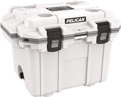 Pelican Products, Inc. - 30 Qt Cooler - Polypropylene, White/Gray - Benchmark Tooling