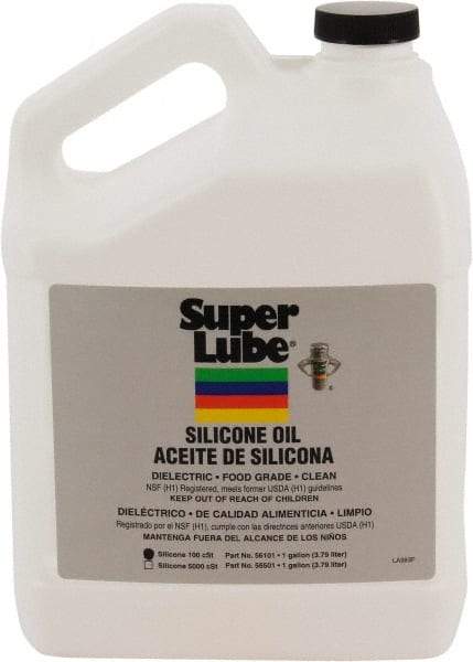 Synco Chemical - 1 Gal Bottle Synthetic Machine Oil - -50 to 200°F, SAE 80W, ISO 100, 100 cSt at 25°C, Food Grade - Benchmark Tooling