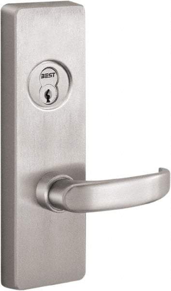 Stanley - Satin Stainless Steel Finish, Steel Lever Trim - Right Hand, For Exit Devices - Benchmark Tooling