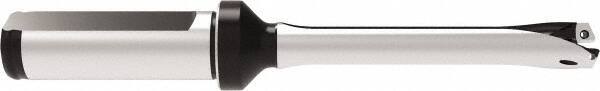 Allied Machine and Engineering - Series 11, 11 to 11.99mm Diam, 16mm Diam Straight Shank with Flange, Straight Flute Spade Drill - 59.9mm Max Depth, 136.4mm OAL, Standard Length, Through Coolant - Benchmark Tooling