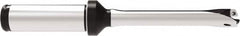 Allied Machine and Engineering - Series 11, 11 to 11.99mm Diam, 5/8" Diam Straight Shank with Flange, Straight Flute Spade Drill - 2-23/64" Max Depth, 5-11/32" OAL, Standard Length, Through Coolant - Benchmark Tooling