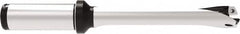 Allied Machine and Engineering - Series 16, 16 to 16.99mm Diam, 3/4" Diam Straight Shank with Flange, Straight Flute Spade Drill - 2-1/67" Max Depth, 5-11/32" OAL, Standard Length, Through Coolant - Benchmark Tooling