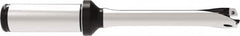Allied Machine and Engineering - Series 14, 14 to 14.99mm Diam, 3/4" Diam Straight Shank with Flange, Straight Flute Spade Drill - 2-61/64" Max Depth, 6-5/32" OAL, Standard Length, Through Coolant - Benchmark Tooling