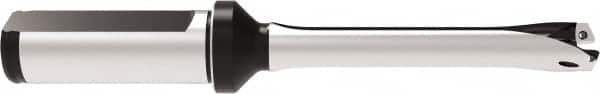 Allied Machine and Engineering - Series 13, 13 to 13.99mm Diam, 20mm Diam Straight Shank with Flange, Straight Flute Spade Drill - 70mm Max Depth, 149.4mm OAL, Standard Length, Through Coolant - Benchmark Tooling