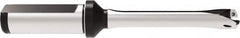 Allied Machine and Engineering - Series 13, 13 to 13.99mm Diam, 20mm Diam Straight Shank with Flange, Straight Flute Spade Drill - 70mm Max Depth, 149.4mm OAL, Standard Length, Through Coolant - Benchmark Tooling