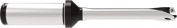 Allied Machine and Engineering - Series 12, 12 to 12.99mm Diam, 3/4" Diam Straight Shank with Flange, Straight Flute Spade Drill - 2-9/16" Max Depth, 5.7586" OAL, Standard Length, Through Coolant - Benchmark Tooling