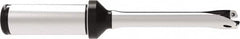 Allied Machine and Engineering - Series 12, 12 to 12.99mm Diam, 3/4" Diam Straight Shank with Flange, Straight Flute Spade Drill - 2-9/16" Max Depth, 5.7586" OAL, Standard Length, Through Coolant - Benchmark Tooling