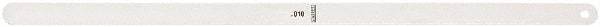 Starrett - Feeler Gages   Thickness (Decimal Inch): 0.0100    Leaf Length (Inch): 12 - Benchmark Tooling