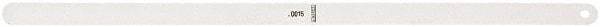 Starrett - Feeler Gages   Thickness (Decimal Inch): 0.0015    Leaf Length (Inch): 12 - Benchmark Tooling