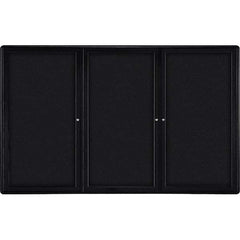 Ghent - Cork Bulletin Boards Style: Enclosed Fabric Bulletin Board Color: Black - Benchmark Tooling