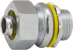 Hubbell-Raco - 3/8" Trade, Steel & Malleable Iron Straight Liquidtight Conduit Connector - Benchmark Tooling