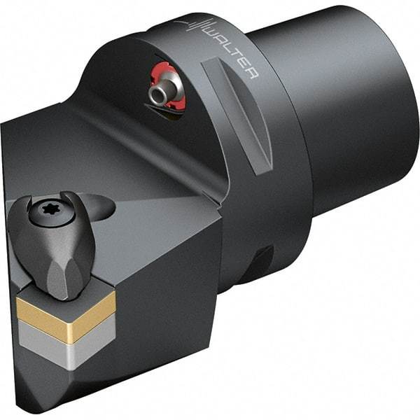 Walter - 0° Lead Angle, Indexable Turning Toolholder - 107.6mm OAL, Series DSKN-CAPTO-AUSSEN - Benchmark Tooling
