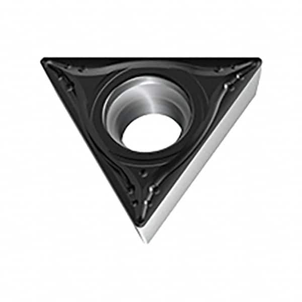 Walter - TPGT MM4 Grade WSM01 Turning Insert - TiAlN+Al2O3+(ZrN) Finish, 60° Triangle, 6.35mm Inscr Circle, 2.38mm Thick, 0.4mm Corner Radius - Benchmark Tooling
