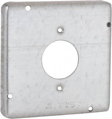 Hubbell-Raco - Electrical Outlet Box Steel Cover - Includes Mounting Hardware - Benchmark Tooling