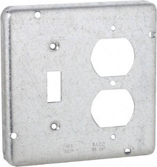 Hubbell-Raco - Electrical Outlet Box Steel Cover - Includes Mounting Hardware - Benchmark Tooling