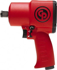 Chicago Pneumatic - 3/4" Drive, 4,850 RPM, 1,050 Ft/Lb Torque Impact Wrench - Pistol Grip Handle, 960 IPM, 34.75 CFM, 90 psi, 3/8" NPT Inlet - Benchmark Tooling