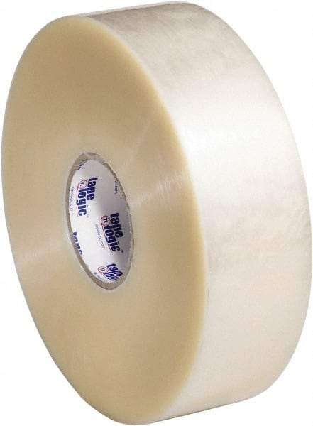 Tape Logic - 3" x 1,000 Yd Clear Hot Melt Adhesive Packaging Tape - Polypropylene Film Backing, 1.9 mil Thick, 22 Lb Tensile Strength - Benchmark Tooling