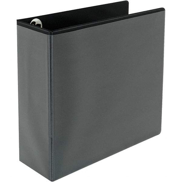 Universal One - 780 Sheet Capacity, 8-1/2 x 11", View Ring Binder - Polypropylene, Black - Benchmark Tooling