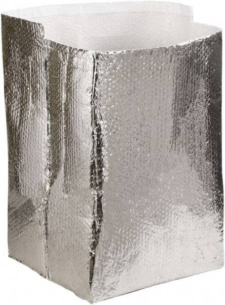 Made in USA - 16" Long x 16" Wide x 16" High x 3/16" Thick Box Liner - Silver, Case - Benchmark Tooling