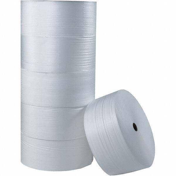 Made in USA - 250' Long x 6" Wide x 1/4" Thick, Foam Roll - White - Benchmark Tooling