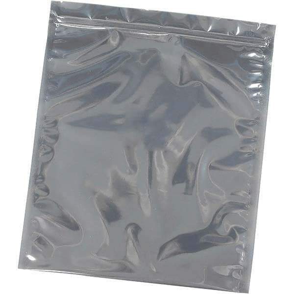 Made in USA - 12" Long x 12" Wide, 3 mil Thick, Self Seal Recloseable Zip Top Static Protection Bag - Transparent, Standard Grade - Benchmark Tooling