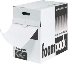 Made in USA - 175' Long x 12" Wide x 1/8" Thick, Polyethylene Foam - White - Benchmark Tooling